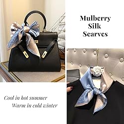 PoeticEHome 100% Mulberry Silk Neck Scarf