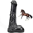 Romi Big Animal Dildo 9.96" Horse Penis Realistic Cock Anal Plugs Artificial Adult Sex Toys (Black)