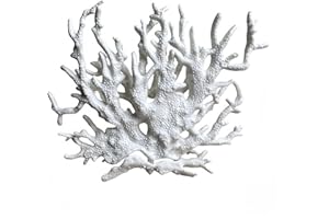 SwandTanpand Fish Tank Decorations,Aquarium Corals Decoration, Aquarium Ornaments, Fish Tank Coral, Aquarium Corals Decoration, Fish Decorations for Aquarium (White, Medium)