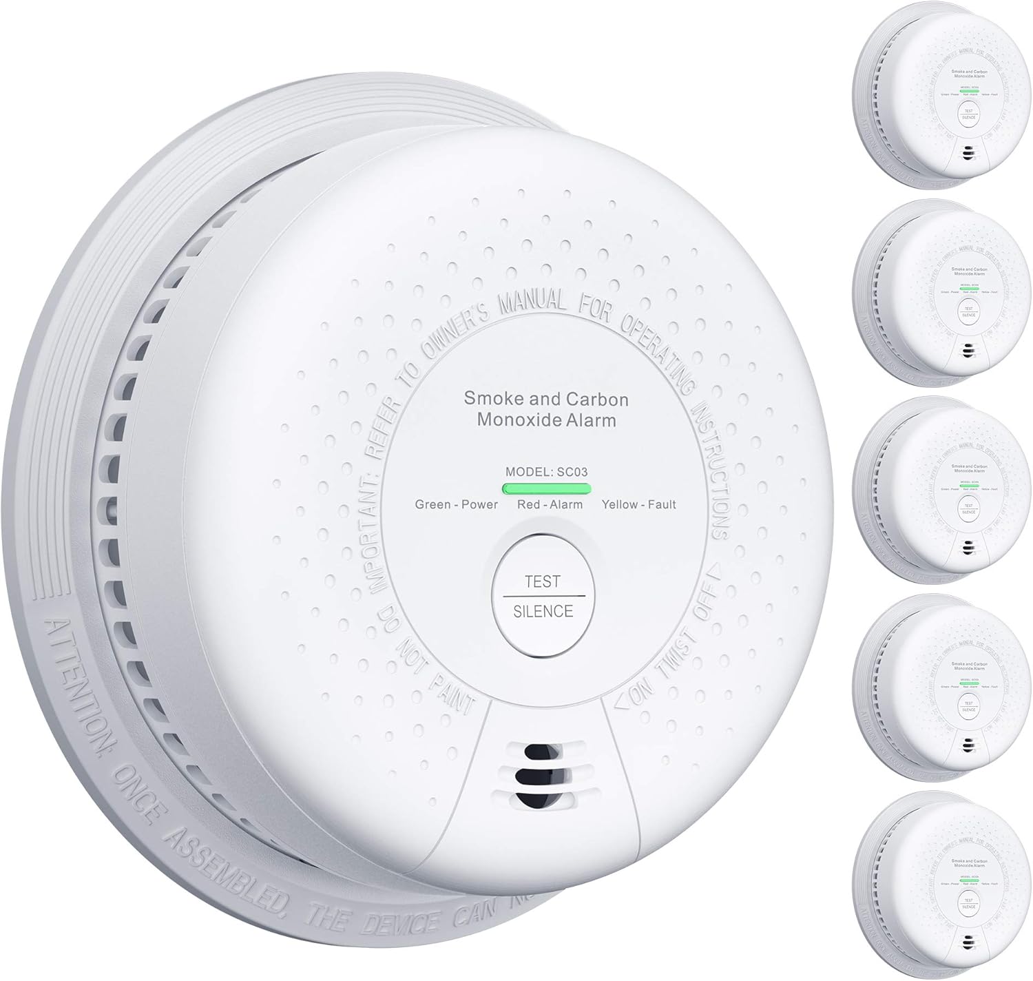 XSense Combination Smoke and Carbon Monoxide Alarm with 10Year