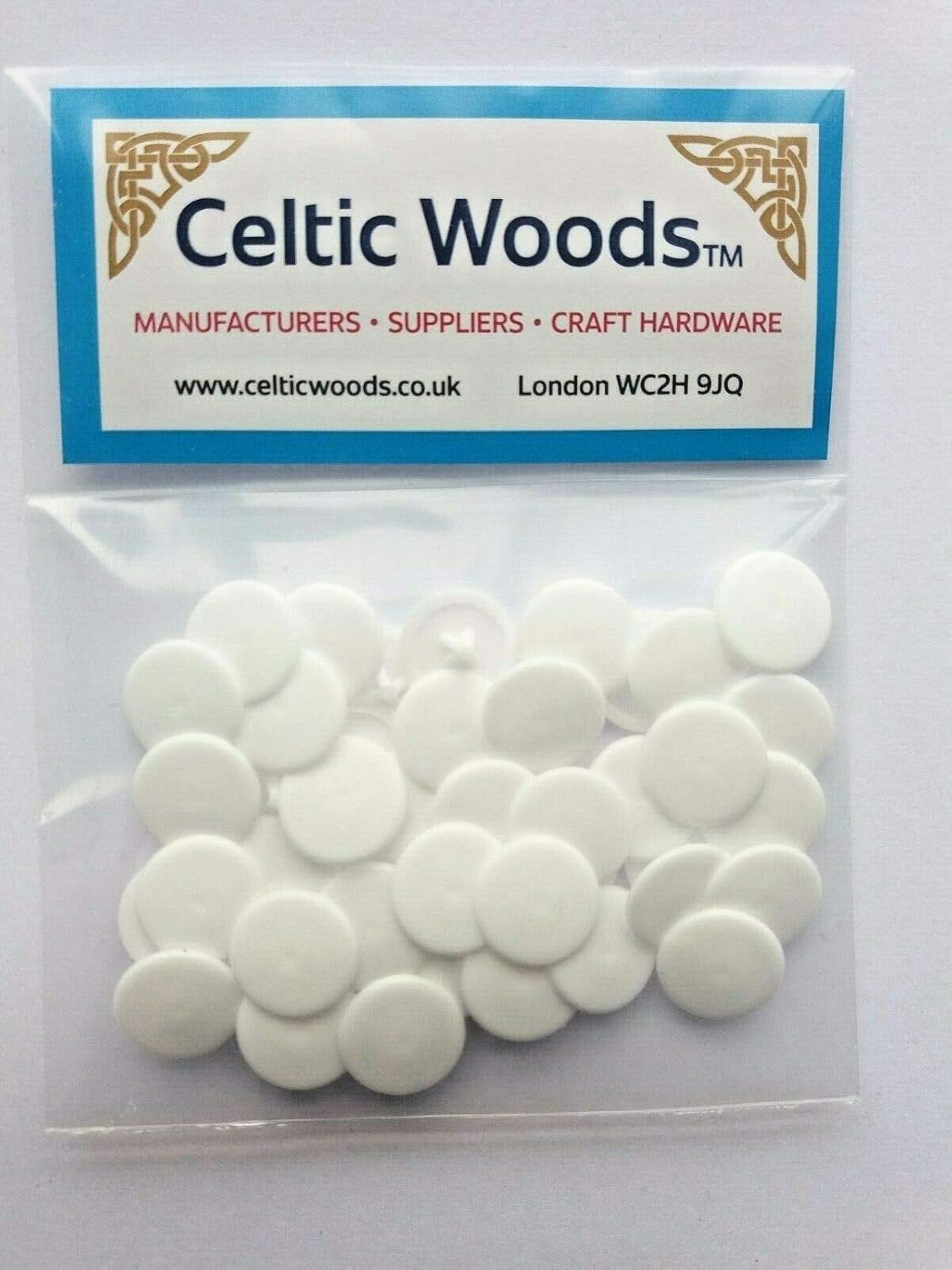 Plastic WHITE PressFit Pozi Screw Head Covers Caps, pack of 50 Amazon