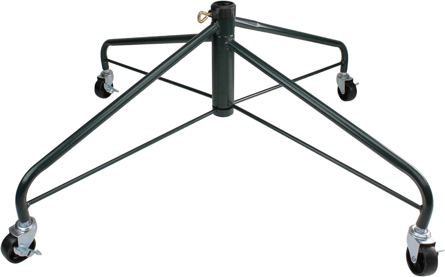 Tree Stands - Northlight Green Rolling Christmas Tree Stand for 9'-12' Artificial Trees