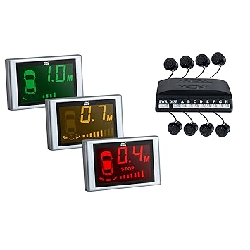 dnt 53512 RFS 4+4 Einparkhilfe mit 3-Farben-Display schwarz