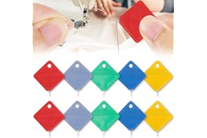 HEQXWL 10 Piece Square Plastic Needle Threader, 2024 Hand Sewing Automatic Needle Threader for All Needle Sizes for Hand Sewing