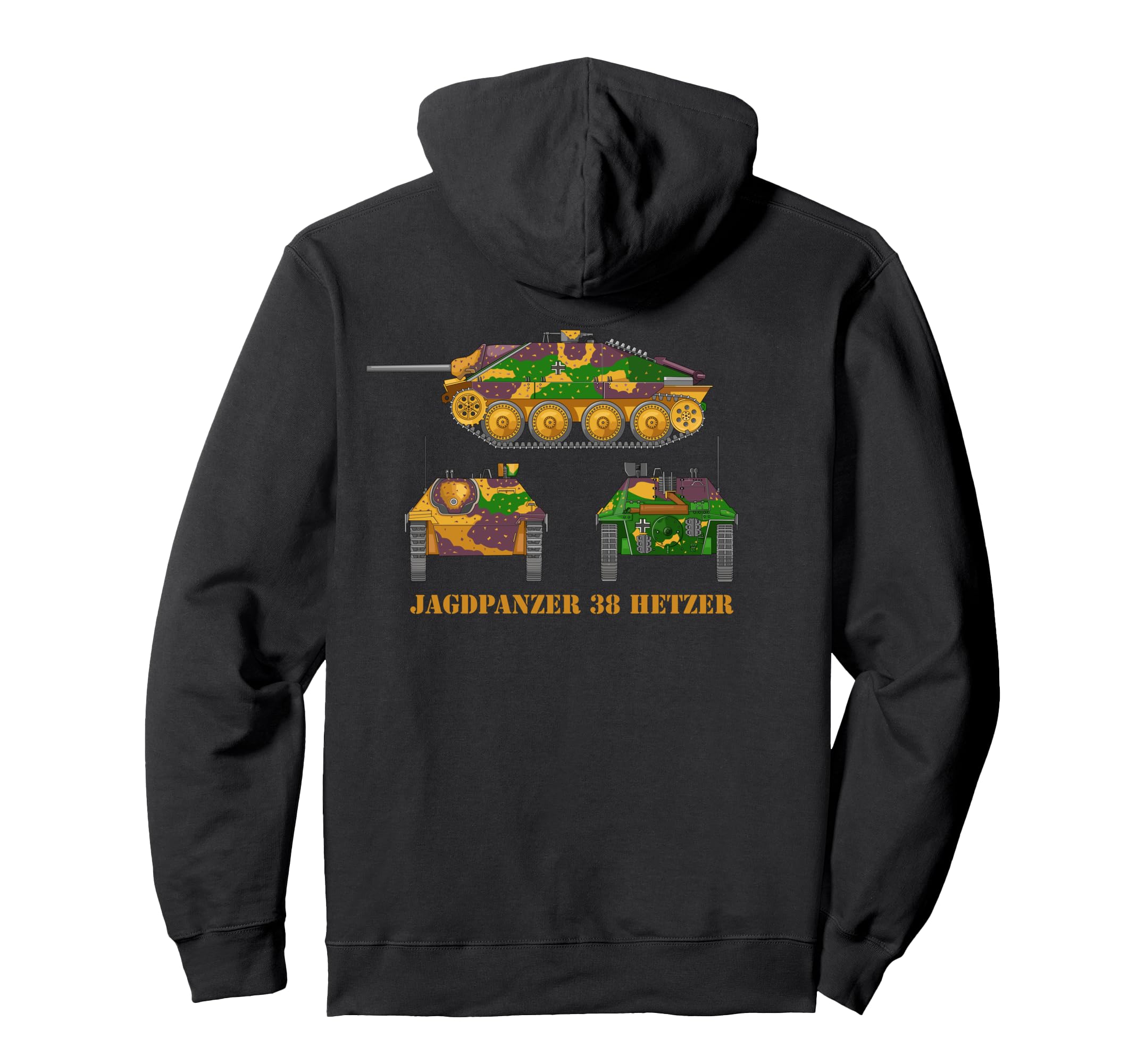Hetzer Jagdpanzer 38 German WW2 Tank Destroyer Pullover Hoodie