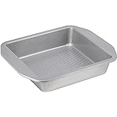 USA Pan 1120BW-3-ABC-1 American Bakeware Classics 8-Inch Square Cake and Brownie Pan, Aluminized Steel