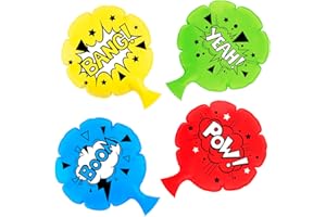 FUNWISH 4 PCS 7" Whoopee Cushion, Whoopee Cushions for Kids, Pranks for Adults and Kids…