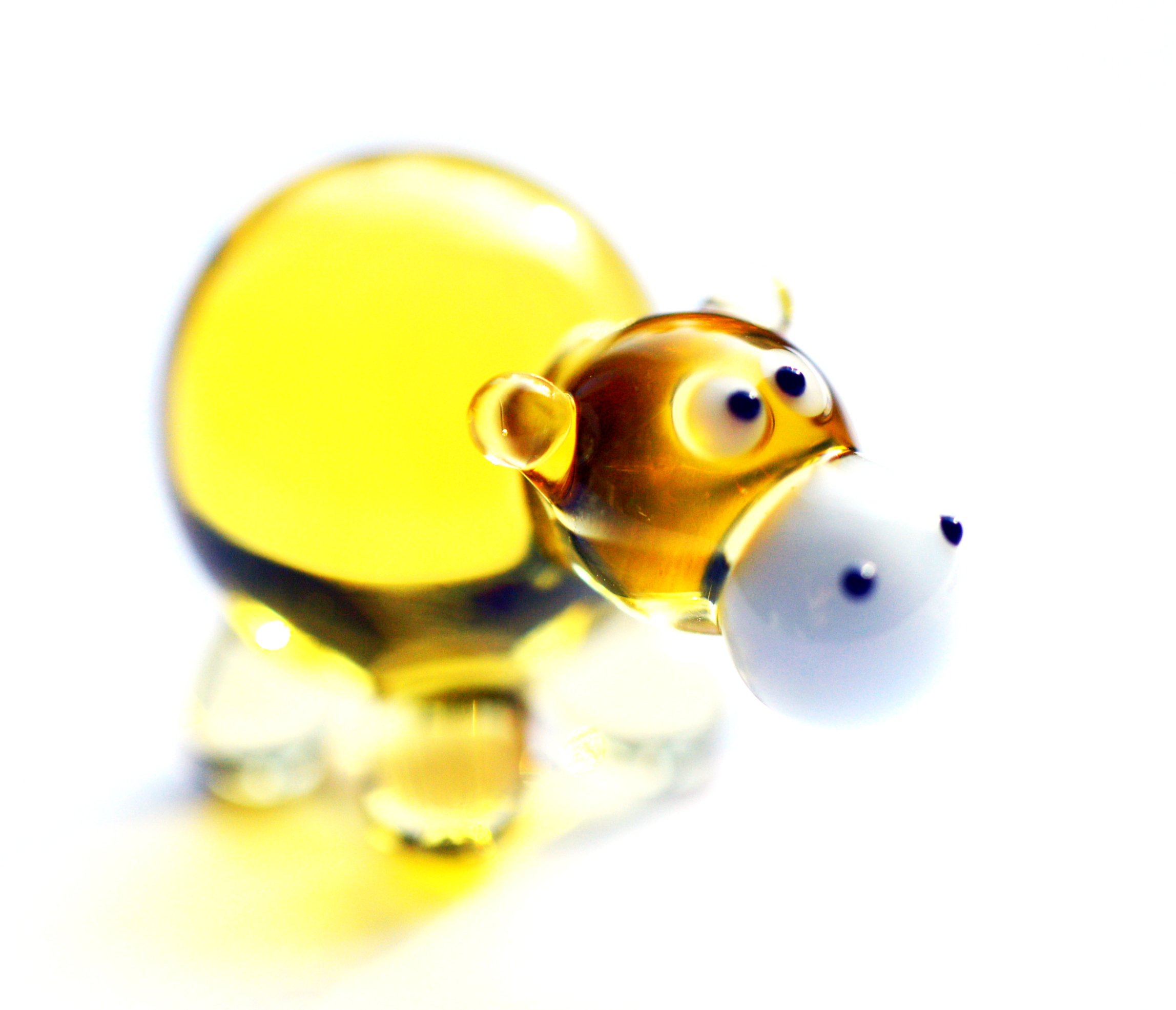 Mini Hippopotamus Glass Figurine - 4 - K-7-Hippo