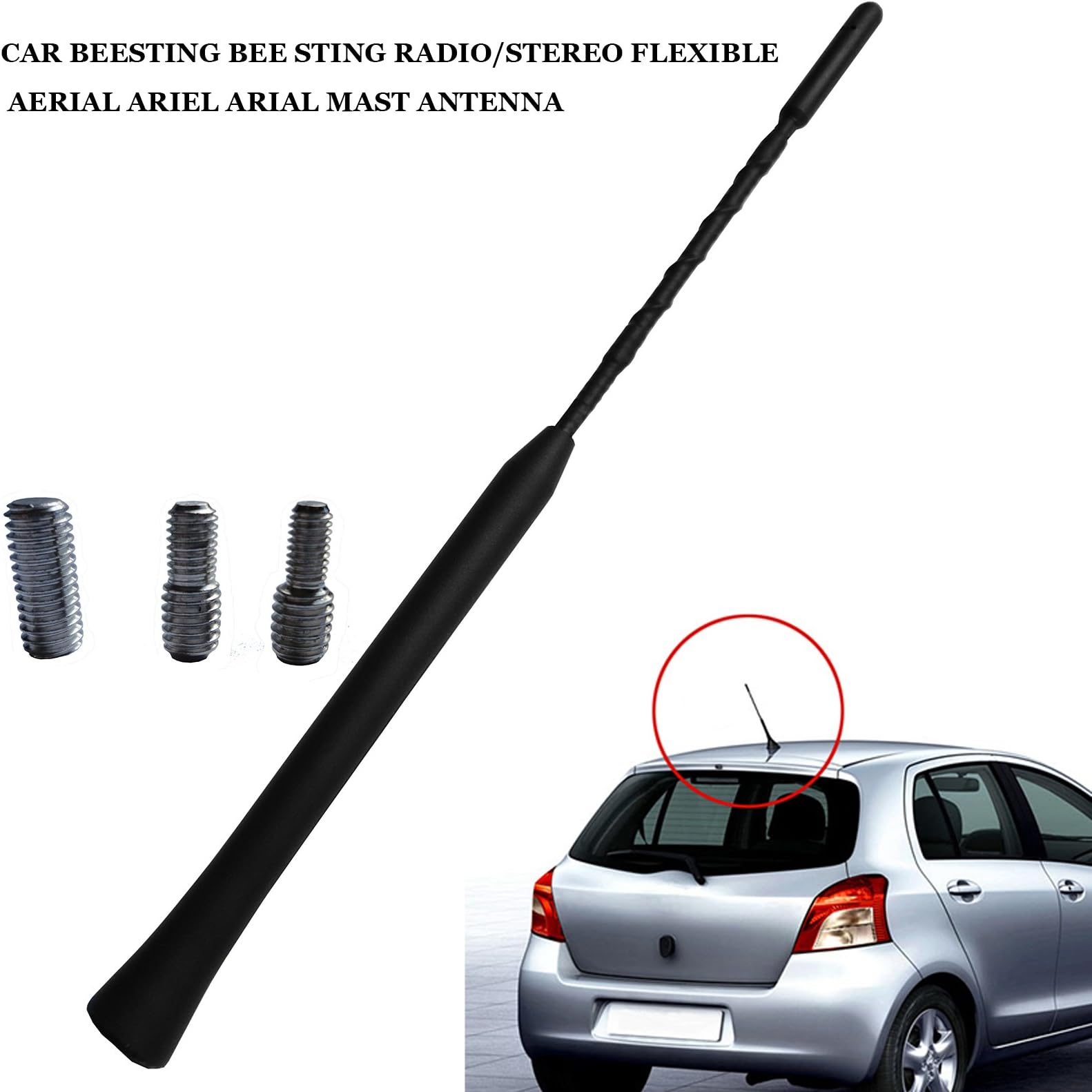 Car Beesting Bee Sting Radio / Stereo Flexible Aerial Mast Antenna
