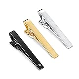 UBGICIG 3 Pcs Stainless Steel Tie Clips for Men