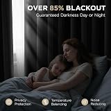 Joydeco Blackout Curtains 72 Inch 2 Panels Thermal Insulated Grommet view 3