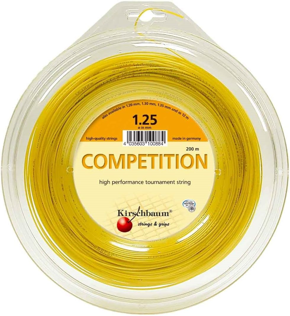 Kirschbaum Competition String Reel - Yellow, 1.25 mm/200 m
