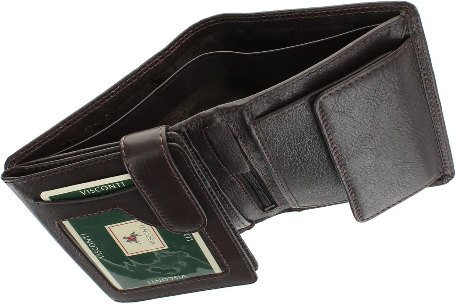 Portafoglio Con Doppia Zip Heritage Logo Classic Nero/marrone