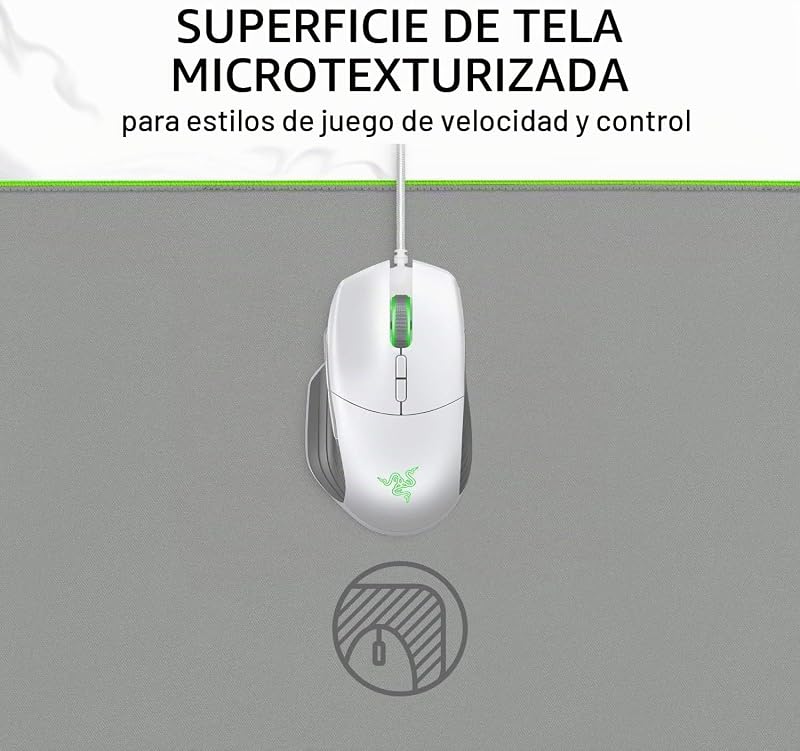 Goliathus Extended Chroma - Tapete de rato (compatível com Synapse 3, base de borracha antiderrapante, fixação de cabo, 255 x 355 x 3 mm) Mercury