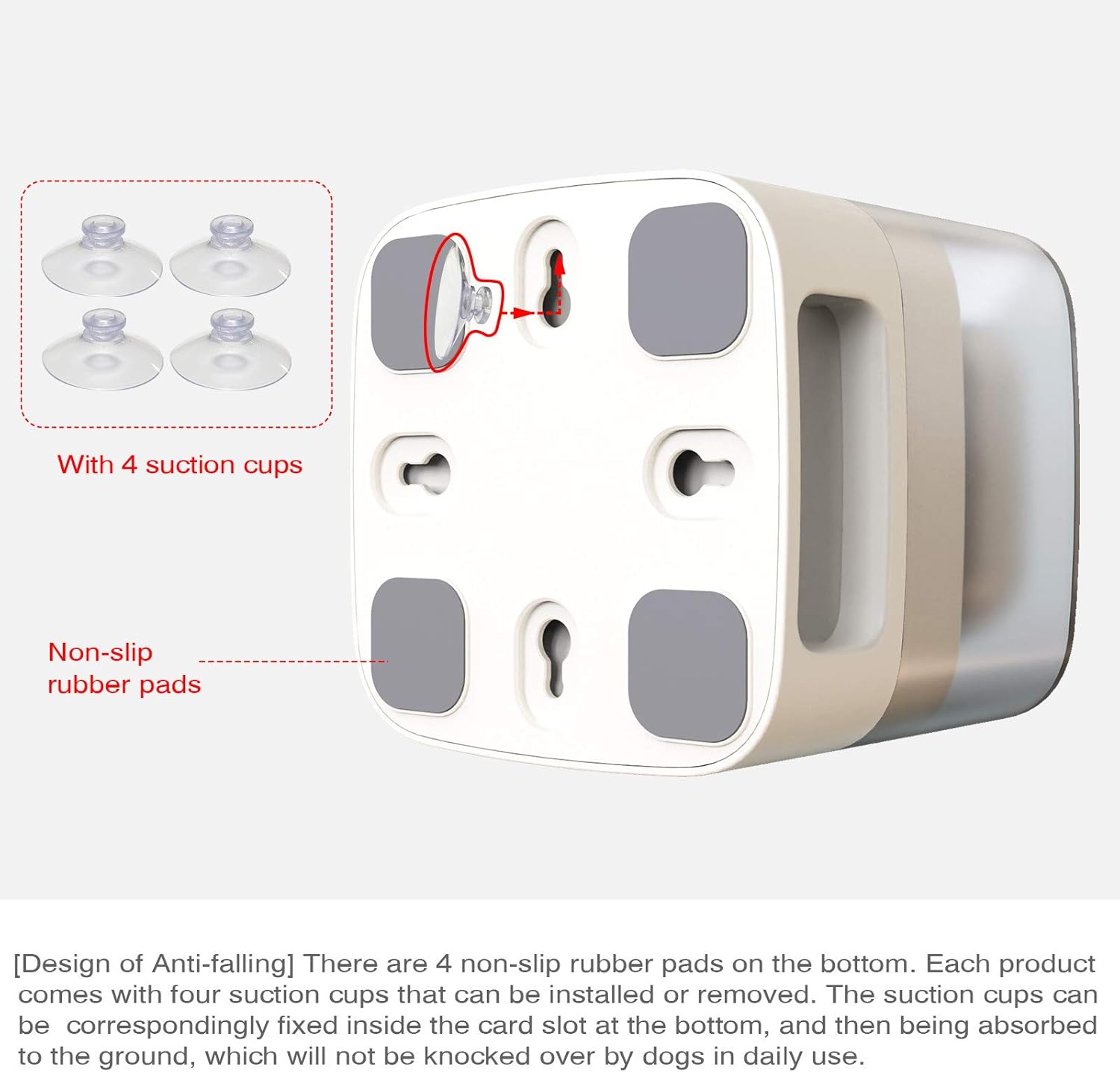 Kitchen & Dining : Sakiway Dog Automatic Feeder Treat Toys, Interactive Pet Slow Food Dispenser for Small Medium Large Dogs, No More Boredom and Obesity : 
