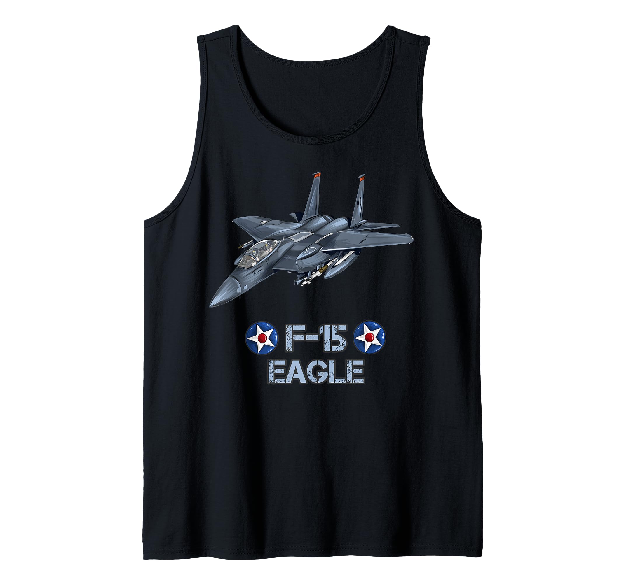 American Air Force Aircraft Fighter F15 Eagle Gift Tank Top