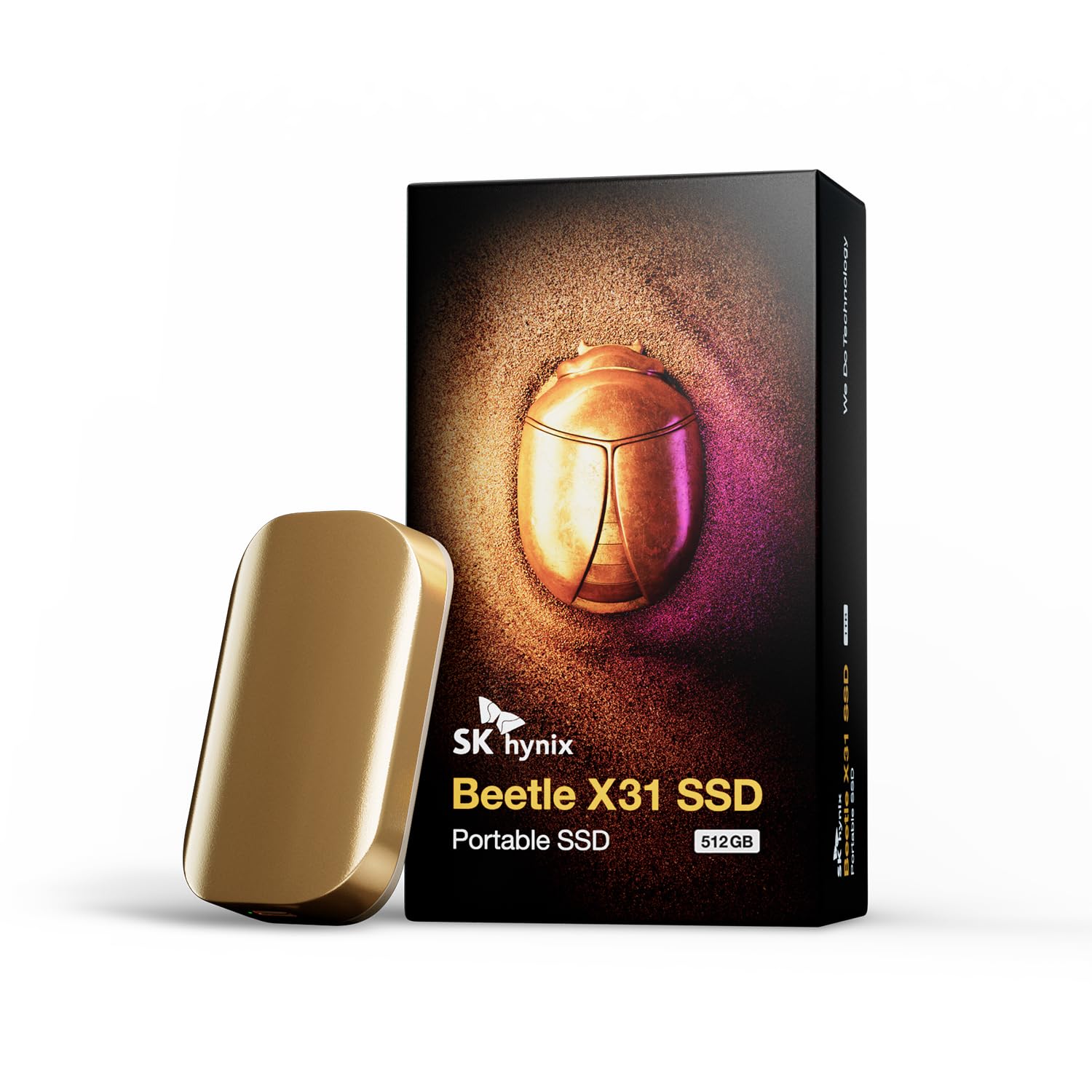SK hynix SSD 外付け 1TB 最大1050MB/秒 DRAM搭載 USB 3.2 Gen2 Beetle X31 2m落下耐衝撃 Mac/Windows PC/Android スマートフォン/タブレット/ゲーム機 / PS4 PS5 メーカー保証3年商品画像