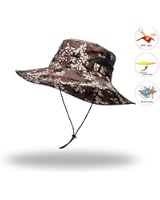 Anleolife Jungle Camo Boonie Sun Hat Outdoor Fishing Hunting Bucket Safari Cap