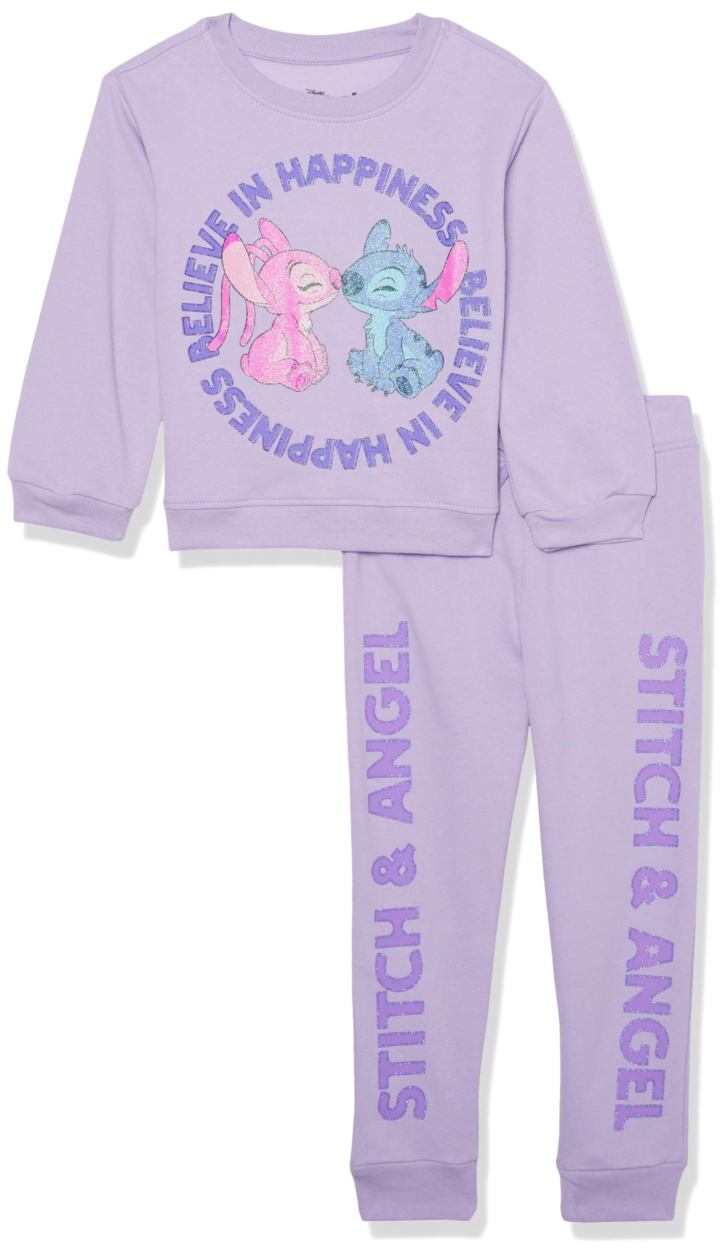 Photo 1 of 3T* Disney Stitch & Angel Front & Back Sweatshirt & Jogger Set
