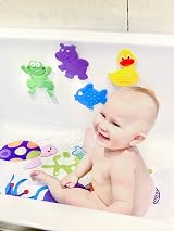 NAZUSA MATRIOSKA Large Bath Mat with 5 Mini Non-Slip Mats Kids Safe Suction view 7