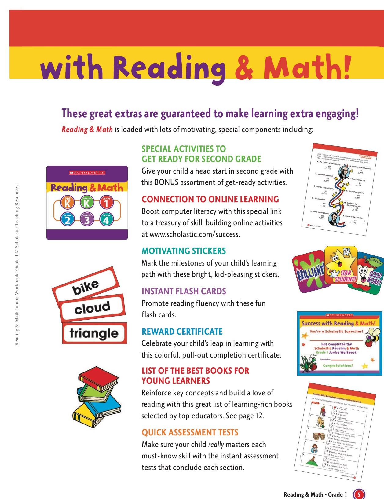 Mua Reading & Math Jumbo Workbook: Grade 1 Reading & Math Jumbo ...