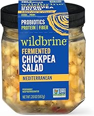 Wildbrine Mediterranean Fermented Chickpea Salad 20 oz Jar