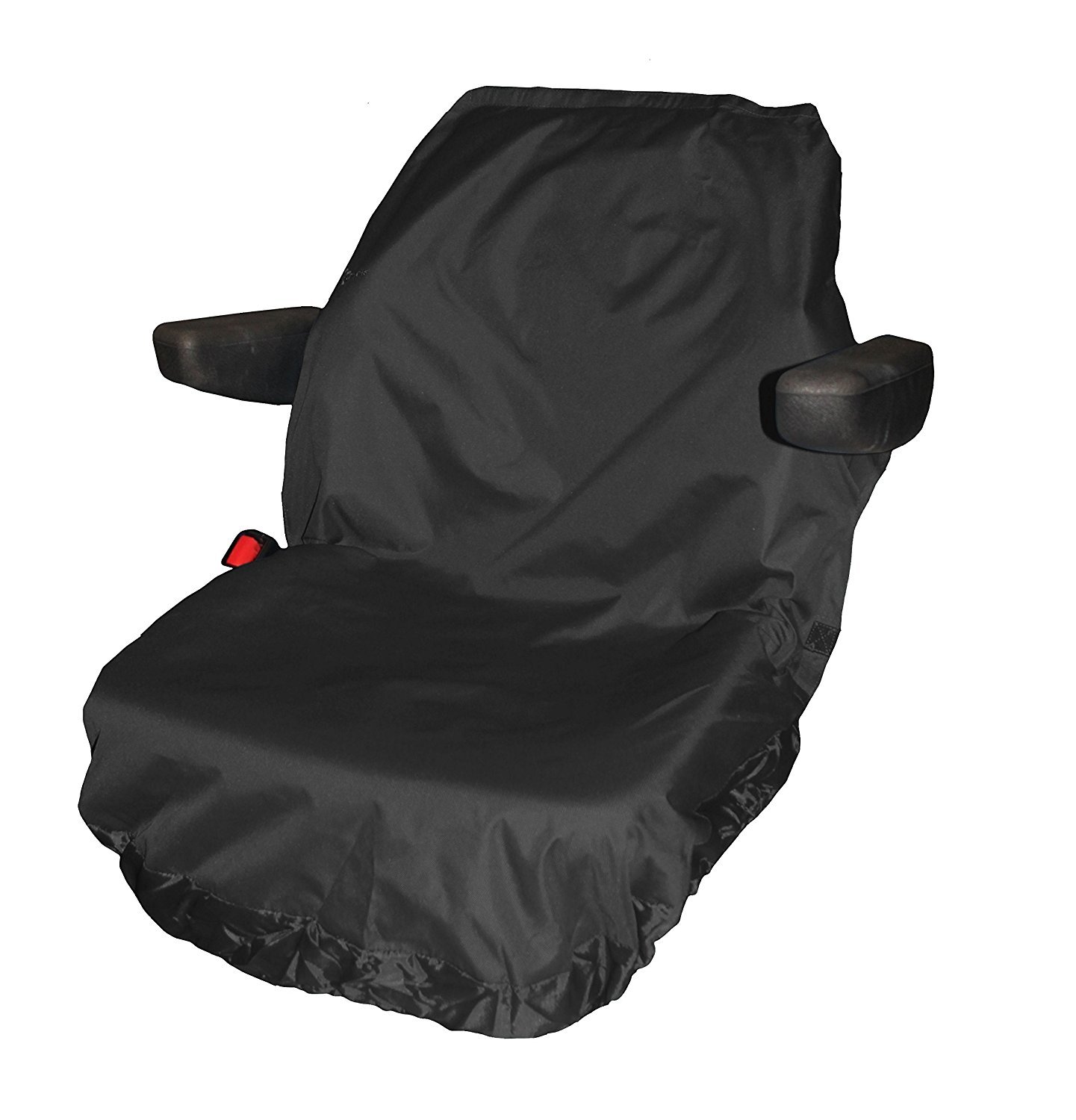 TOWN & COUNTRY COVERS | Universal Tractor Seat Cover, Plant Hire Seat Cover, Standard & Large Size, Heavy Duty, Fast & Easy To Fit, Waterproof, Armrest & Headrest Slots (Black, Large)