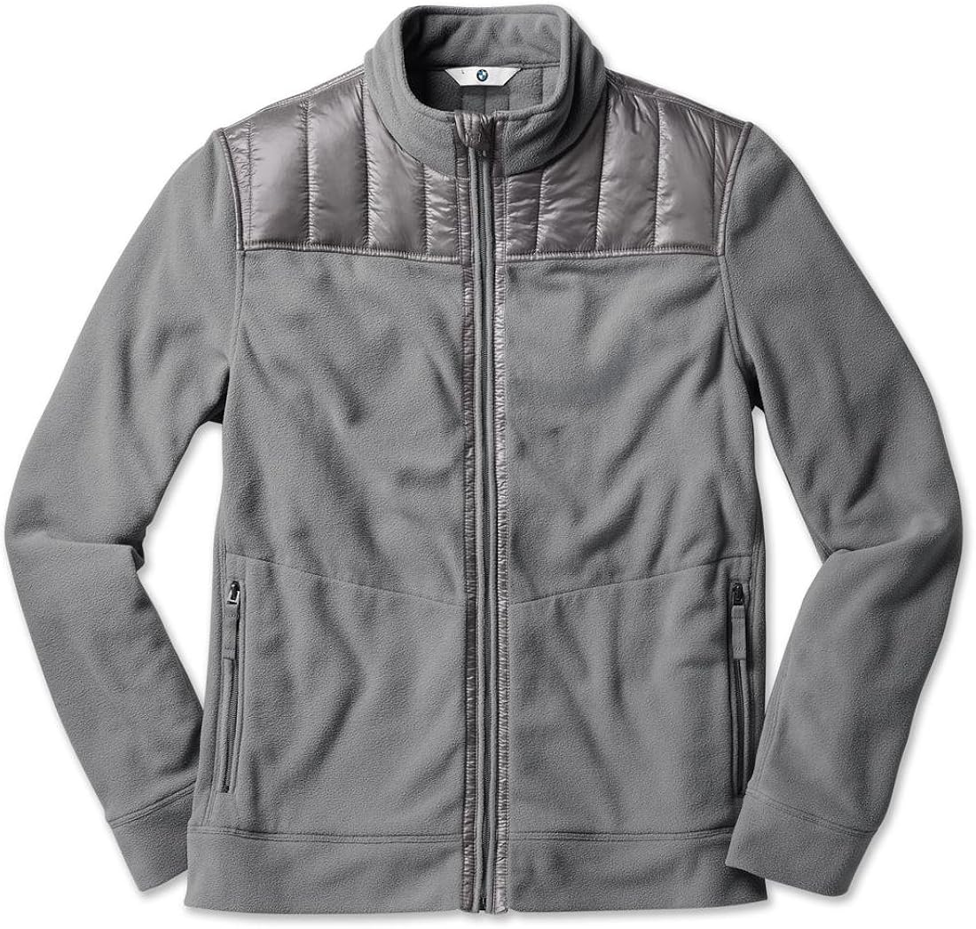 BMW Fleece Jacket Mens Grey X-Large 