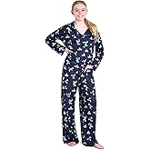 Disney Stitch Girls PJs for Kids Teenagers - 2 Piece Long Girls Pyjamas Breathable Lounge Wear 7-14 - Years Stitch Gifts