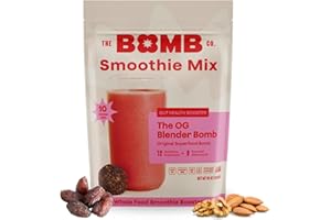 The Bomb Co. Blender Bomb, The OG, Superfood Smoothie Mix with Chia Seeds, Hemp Seeds, Flax Seeds, Sea Salt, & Amino Acids fo