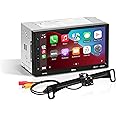 Sound Storm Laboratories DD7CPA-C Car Audio Stereo – Apple CarPlay Android Auto, Double Din 7 Inch Touchscreen, Bluetooth Audio and Hands-Free Calling, No CD DVD Player, Radio Receiver, Backup Camera