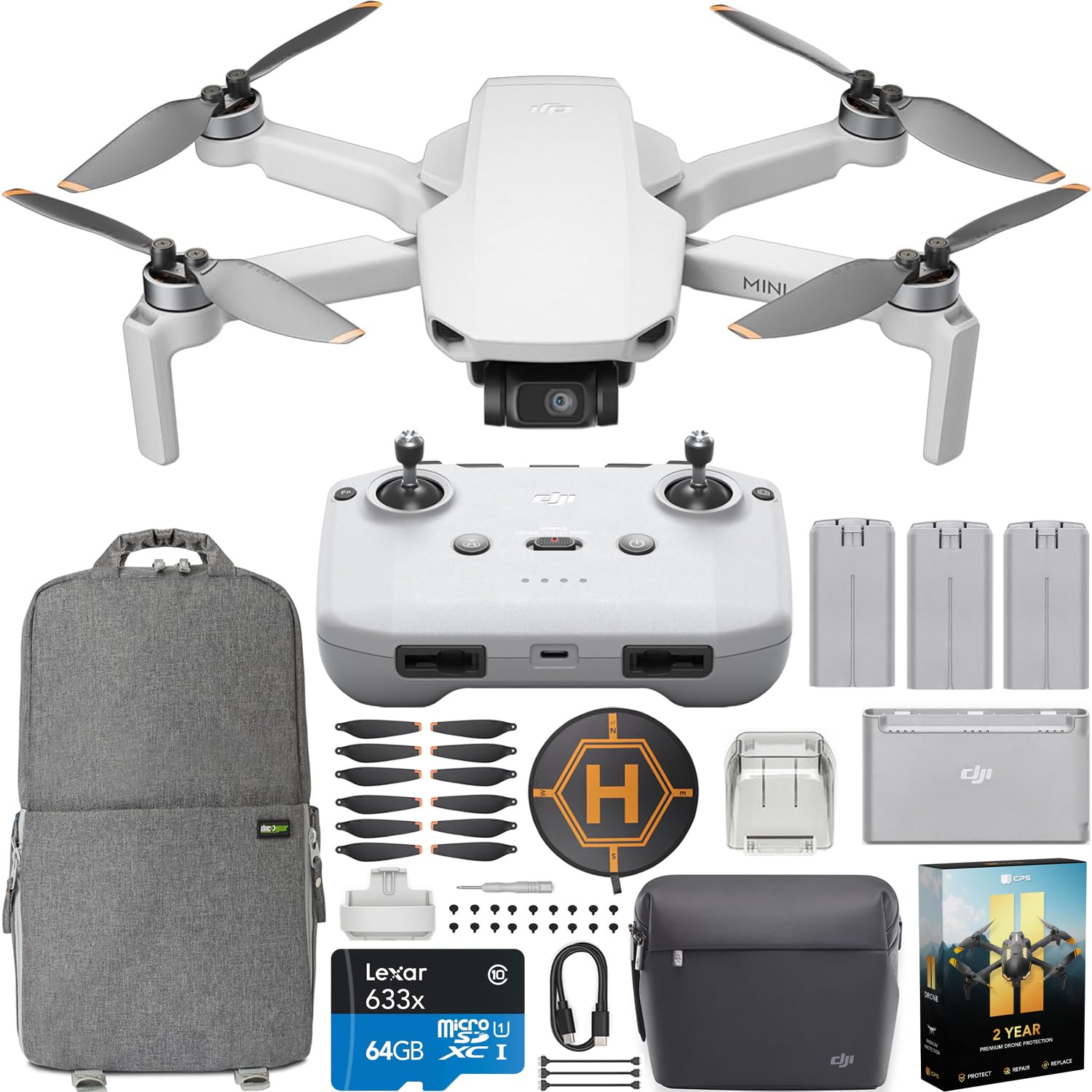 DJI Mini 4K Drone Quadcopter Fly More Combo with