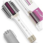 4-in-1 Ionic Hair Dryer Brush - High-Speed Blow Dryer Brush with Heated Comb, Fast Heating Hot Air Straightener for Smooth, Frizz-Free Blowouts, Easy Salon-Style for All Hair Types