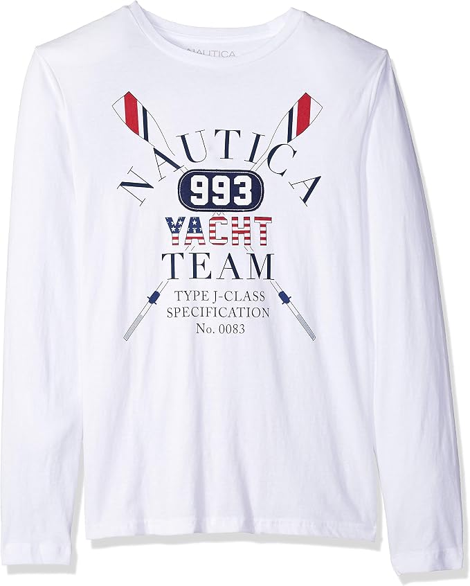 mens nautica white t shirt