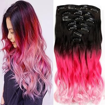 Neverland Three Colors Ombre Hair Extension Clip In Hair