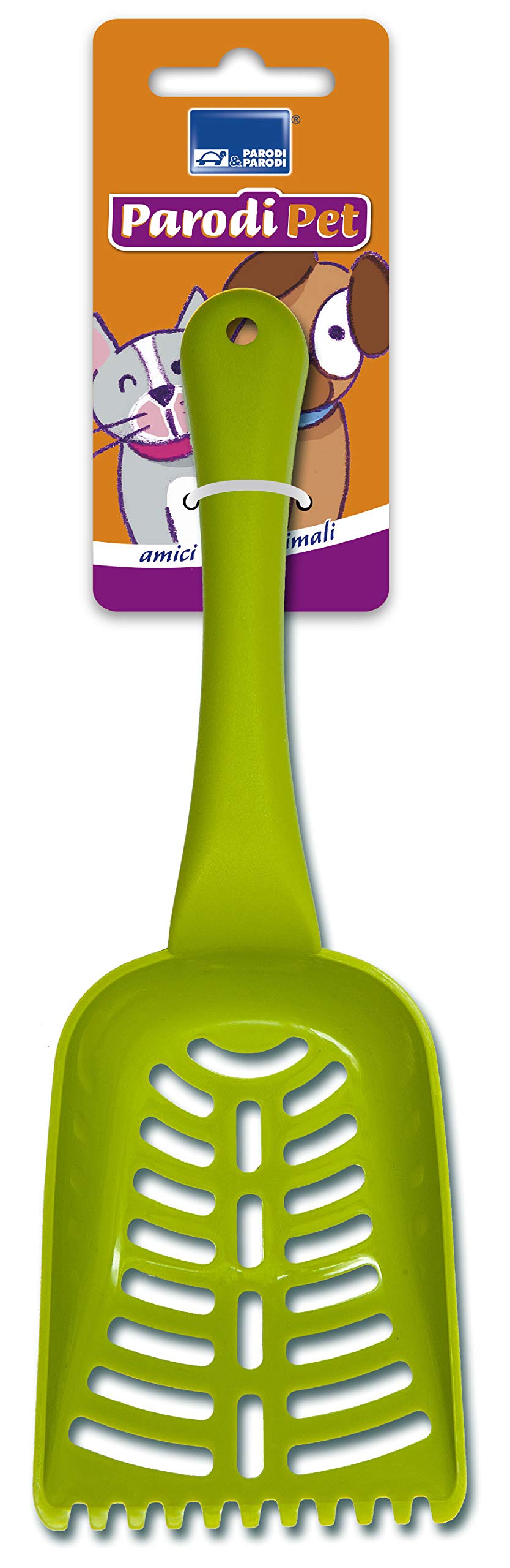 PARODI & PARODI Hanging litter scoop made of durable coloured plastic, Cat litter scoop made of plastic 100% Made in Italy, Cleaning scoop for hanging litter Art. 805 Parodi