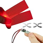 [ 3 Model ] Red Flexible Helmet Decorations led Light Cosplay DIY kit RGB Superhero for Men Gifts