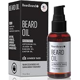 Beardbrand Men's Beard Oil &amp; Face Moisturizer with Jojoba Oil - Softens Stubble, Soothes Dry Skin - Sandalwood &amp; Cedar Scented Beard Oil for Men - 2 fl oz
