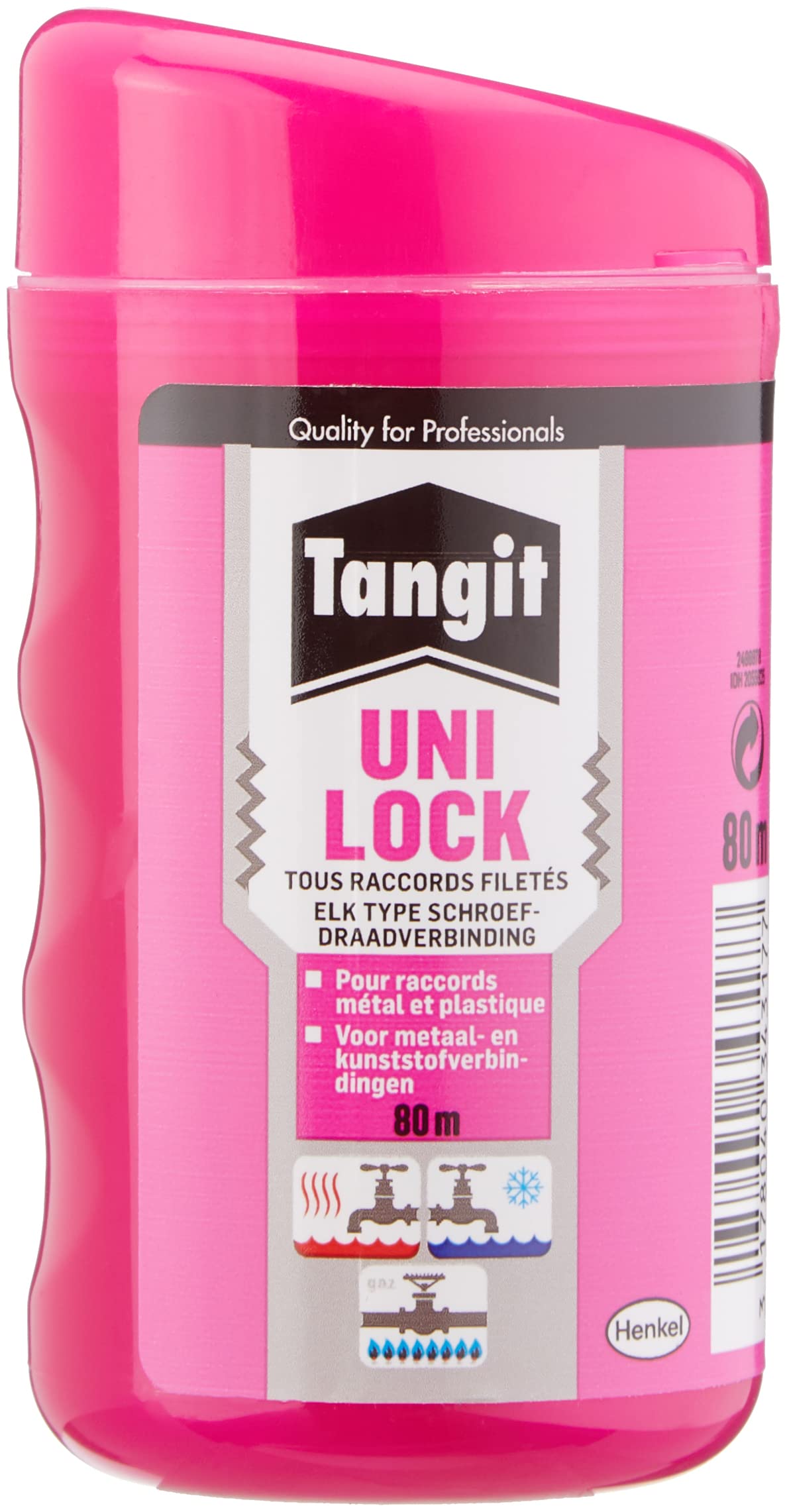 Tangit Uni-Lock Nylon Wire for Sealing Threaded Fittings on Metal and Plastic Pipes, Sealing Wire for Gas and Water Network, 80m Reel