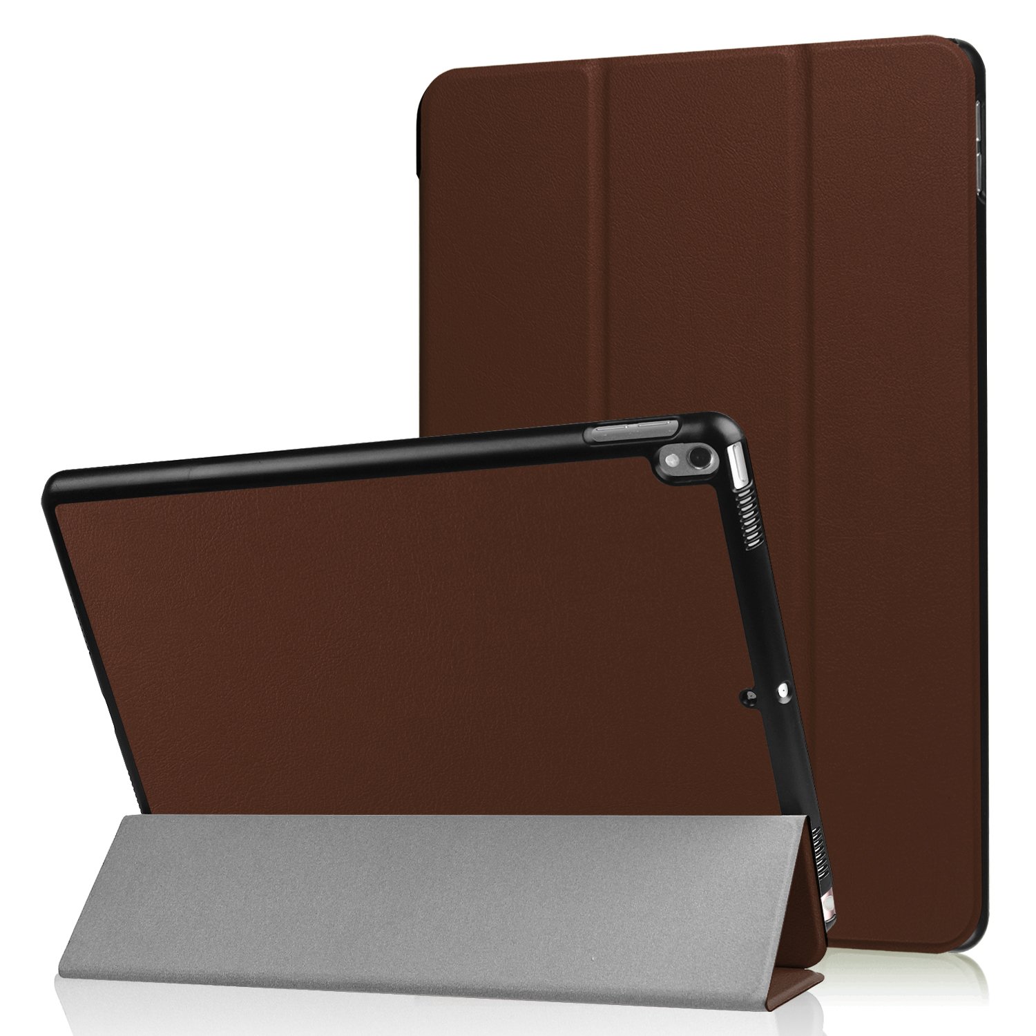 Case for Apple iPad Pro 2017 10.5 Inch Ultra Slim with Stand and Wake & Sleep Function + FREE STYLUS TOUCH PEN brown brown — image 1