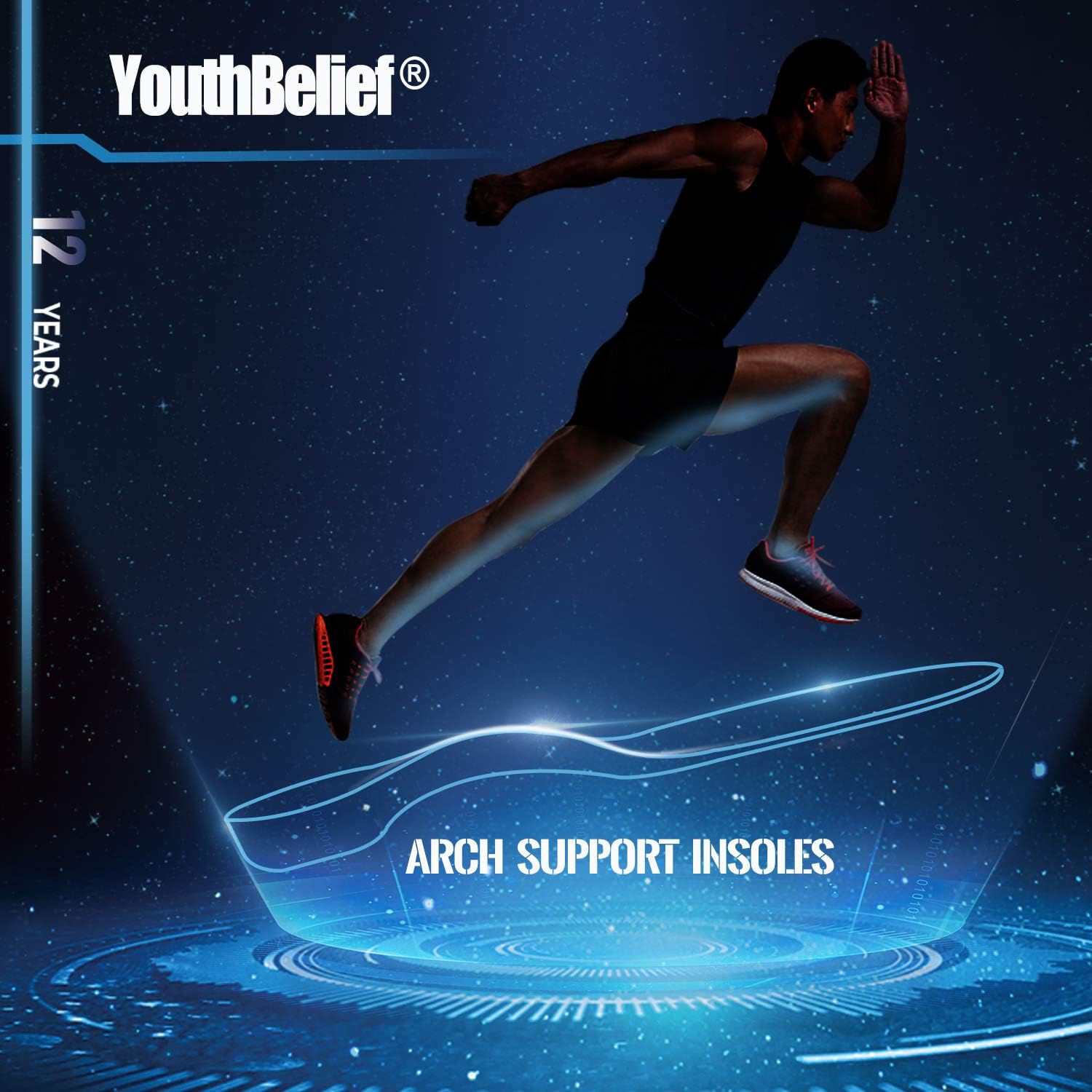 Shoe Insoles for Men Arch Supports Orthotics (2pair) Arch Pain Plantar Fasciitis Feet Insoles Inserts Relieve Flat Feet High Arch Foot Pain for Men Women (Green, (2pair) L: M10-12 / W 11-13 (11.81")): Health & Personal Care