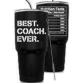 KEDRIAN Best Coach Ever Tumbler 30oz, Coaches Appreciation Gifts, Coach Gifts for Men, Best Coaches Gift, Softball, Soccer, Basketball, Volleyball Coach Gift for Men, Ideal for Birthday, Christmas