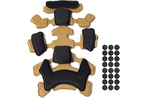 ATAIRSOFT Tactical Helmet Protective Pads Universal Replacement Internal Memory Foam Mat Kits Set Compatible for Fast/ACH/MICH/USMC/PASGT/EX/Maritime/IBH
