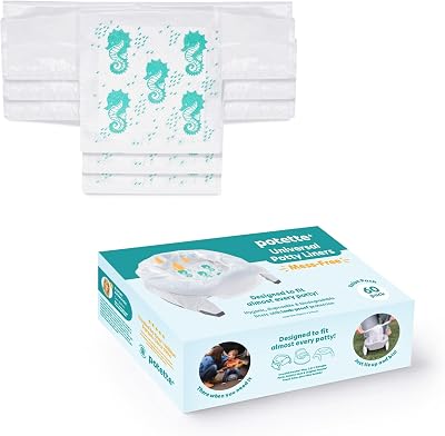 Potette Plus Disposable Liners Pack of 60 Biodegradable Absorbent Potty Bags