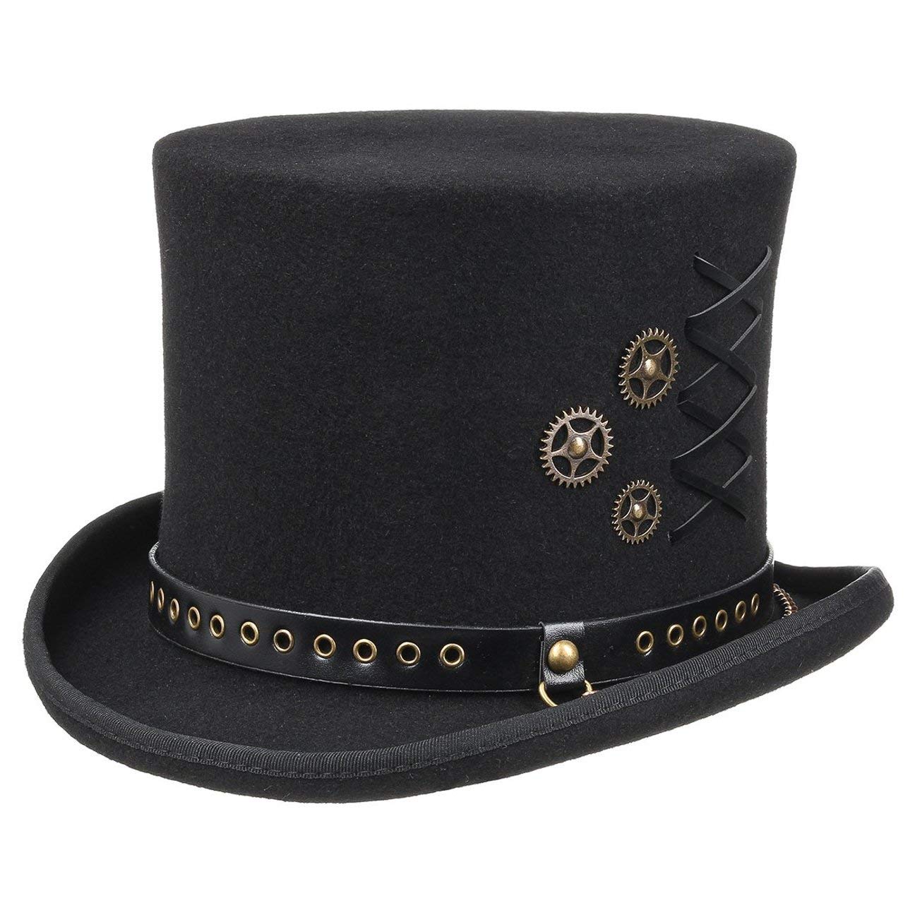 Conner Hats Mens Steampunk Top Hat - 