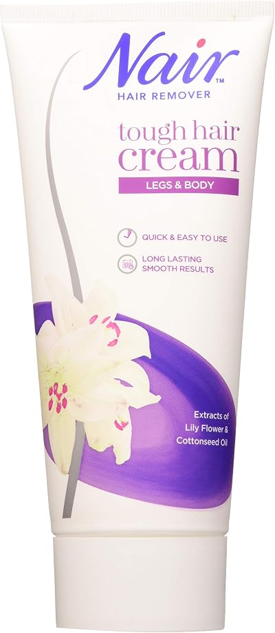Nair Tough Hair Removal Cream Coarse Hair 200ml with Lily Extract