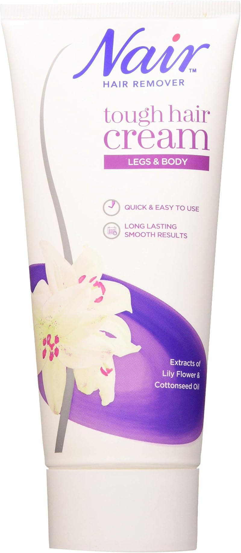 Nair Tough Hair Removal Cream Coarse Hair 200ml with Lily Extract