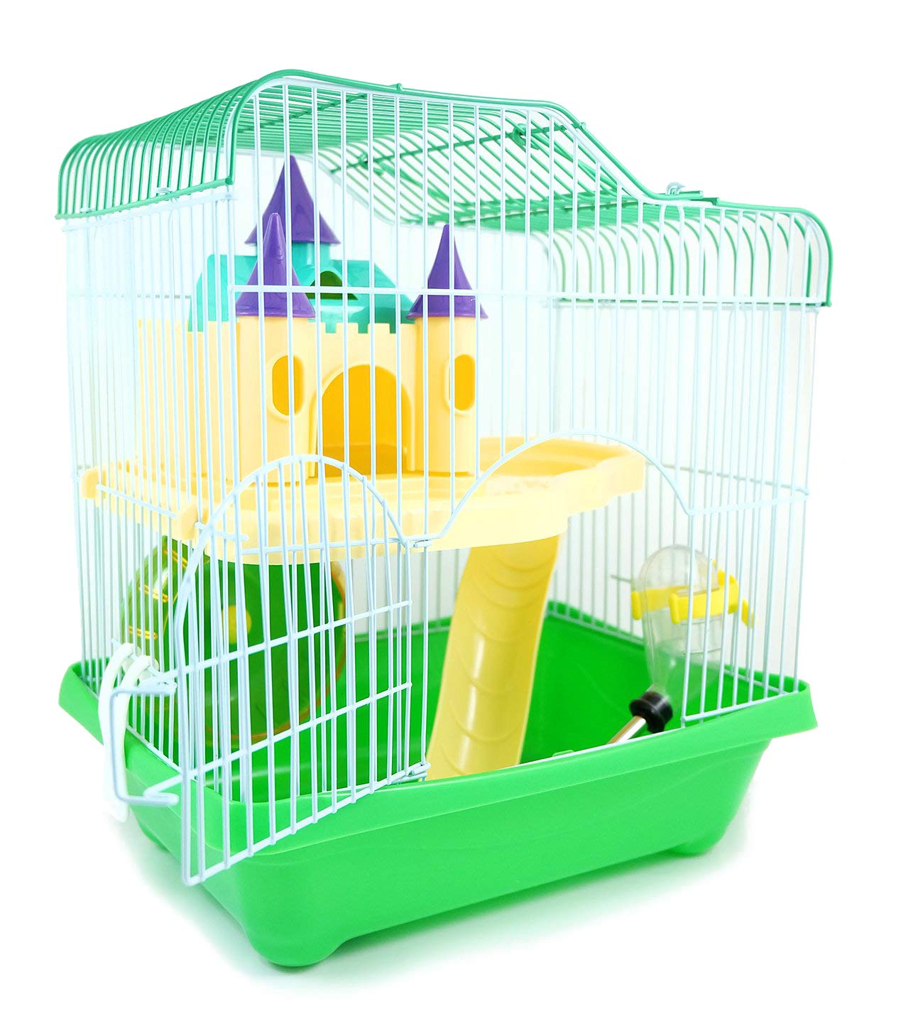BPS® BPS-1340 Chalet Hamster Cage with Ladder, Tunnel and Special House, Random Colour, 28 x 21 x 31 cm