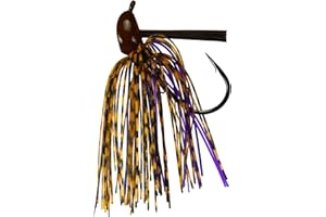 Tackle HD Trophy Bass Company 2-Pack Pro Jig, 5/8 Oz Bass Fishing Jigs with 5/0 Fishing Hooks and Fish Bait Keeper, Weedless Freshwater Fishing Lures