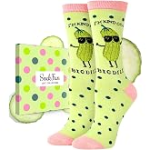 Funny Pickle Socks for Women - Cute Novelty Crew Socks, Funky Animal & Food Gifts
